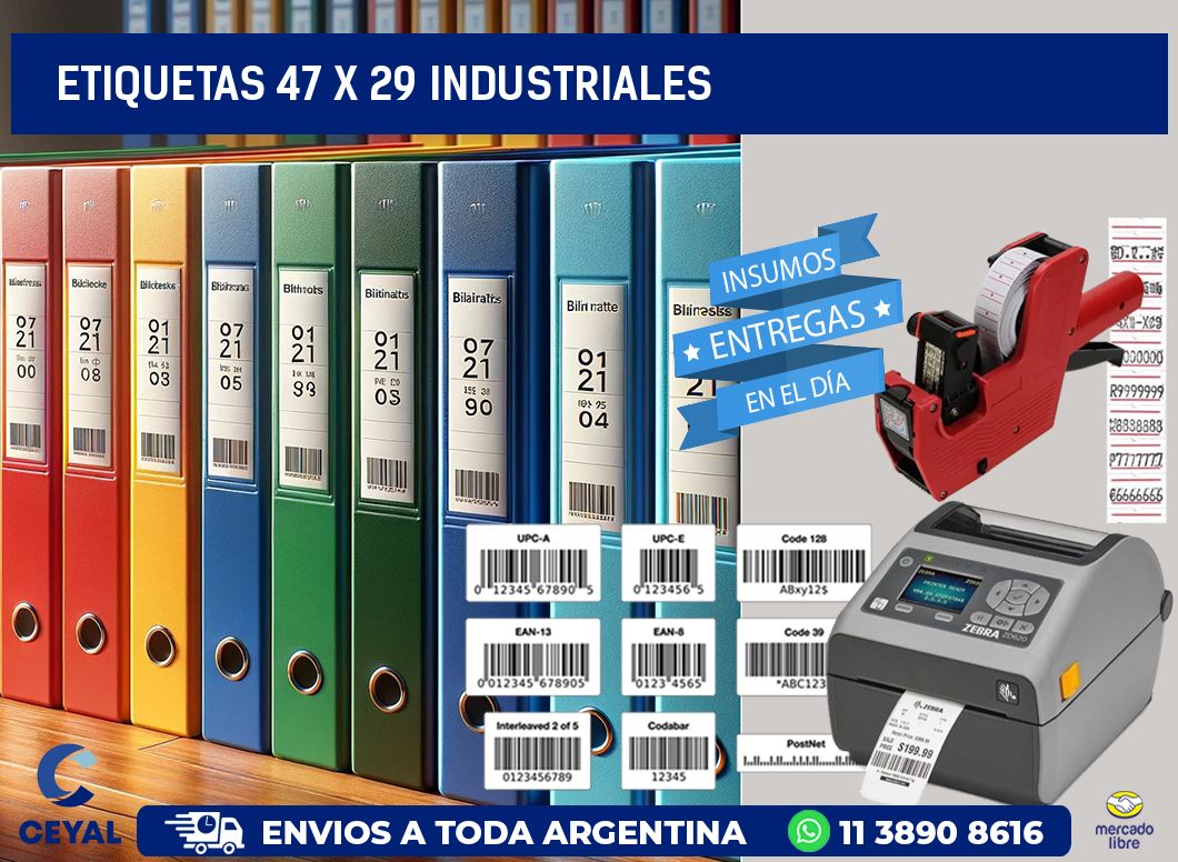 ETIQUETAS 47 x 29 INDUSTRIALES