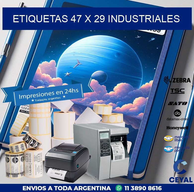 ETIQUETAS 47 x 29 INDUSTRIALES