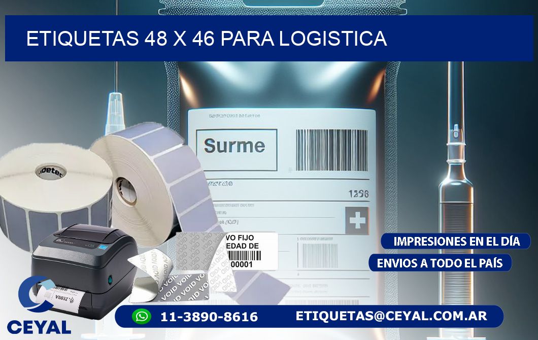 ETIQUETAS 48 x 46 PARA LOGISTICA