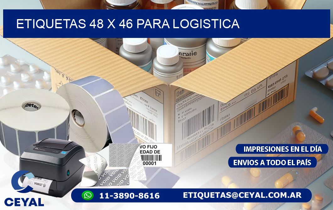 ETIQUETAS 48 x 46 PARA LOGISTICA