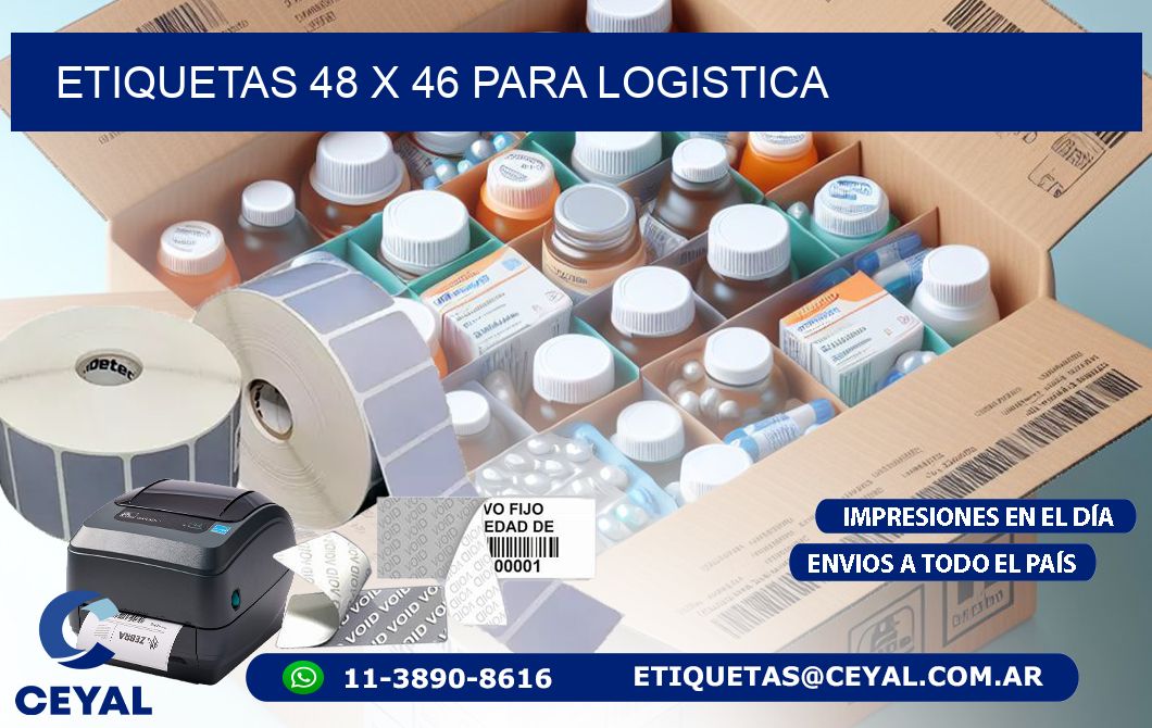 ETIQUETAS 48 x 46 PARA LOGISTICA