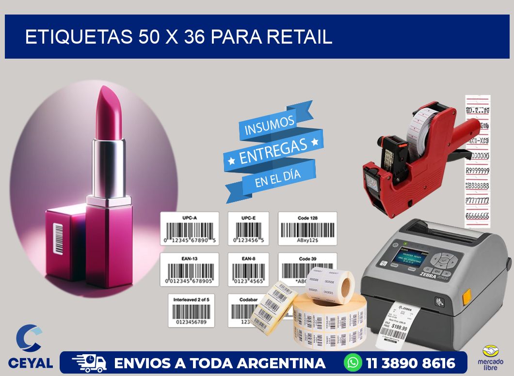 ETIQUETAS 50 x 36 PARA RETAIL