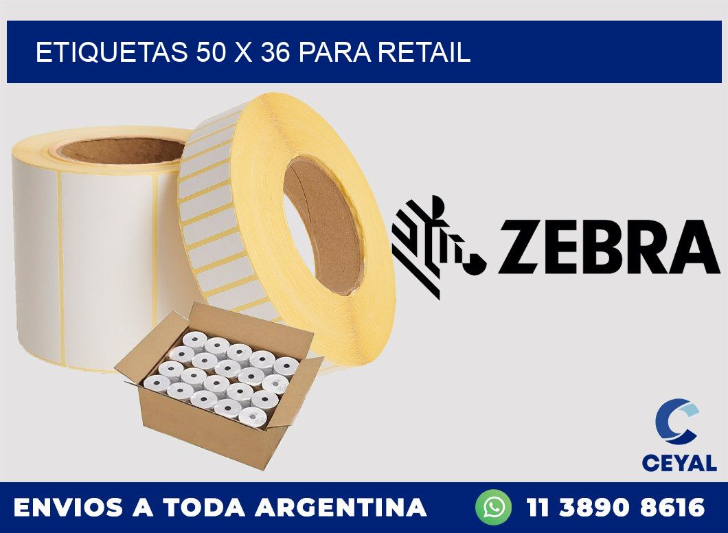 ETIQUETAS 50 x 36 PARA RETAIL