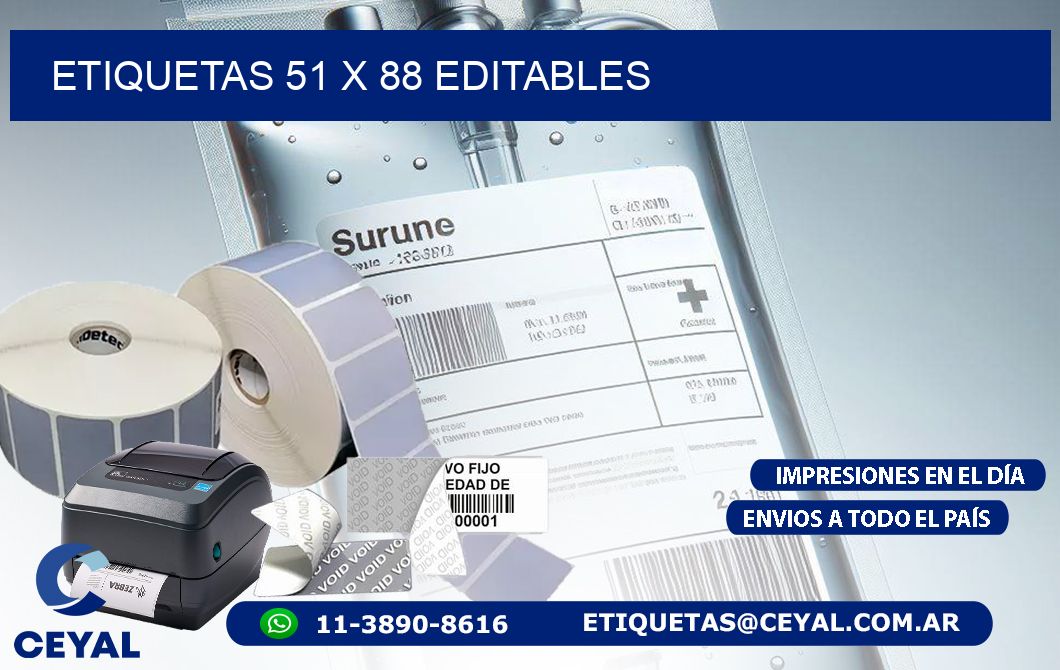 ETIQUETAS 51 x 88 EDITABLES