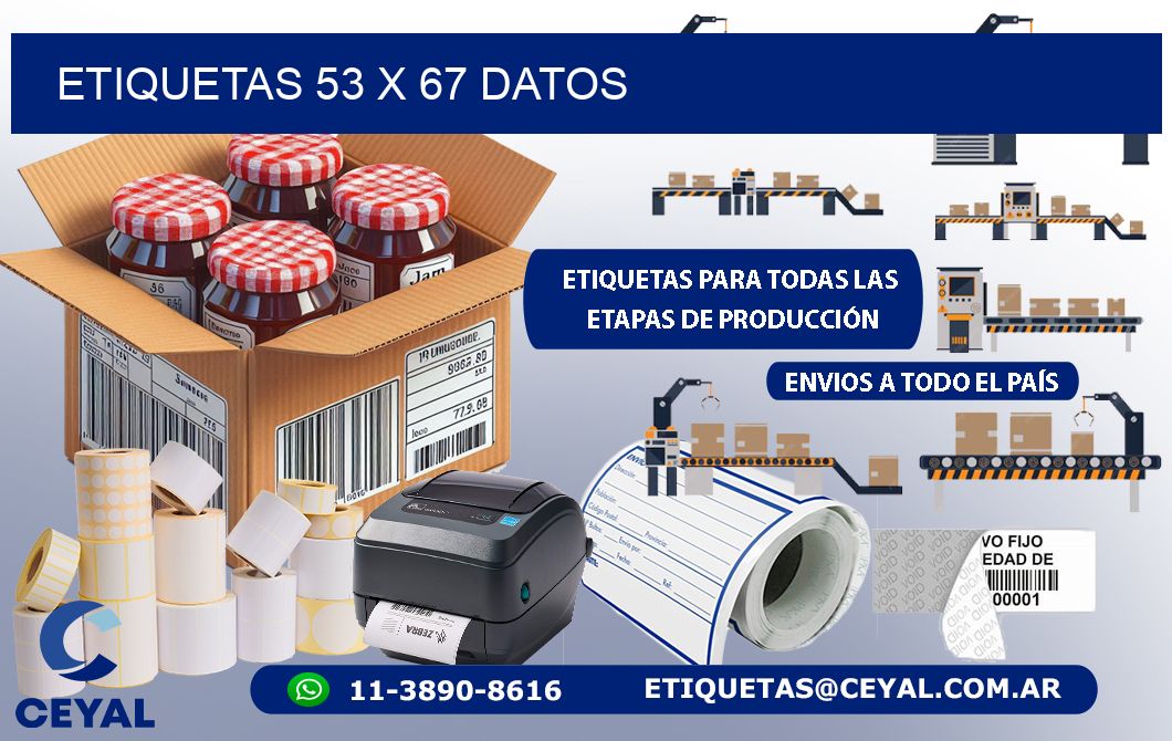 ETIQUETAS 53 x 67 DATOS