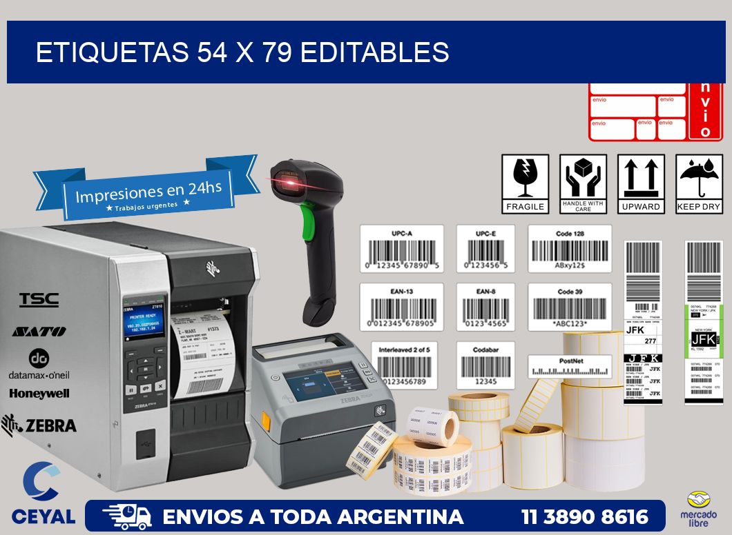 ETIQUETAS 54 x 79 EDITABLES