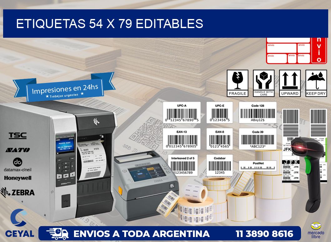 ETIQUETAS 54 x 79 EDITABLES