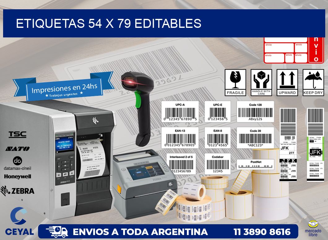 ETIQUETAS 54 x 79 EDITABLES