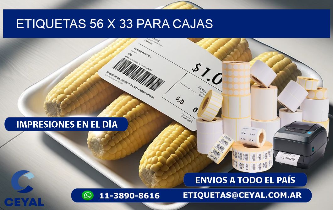 ETIQUETAS 56 x 33 PARA CAJAS