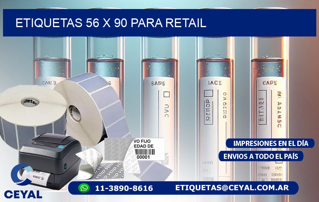 ETIQUETAS 56 x 90 PARA RETAIL