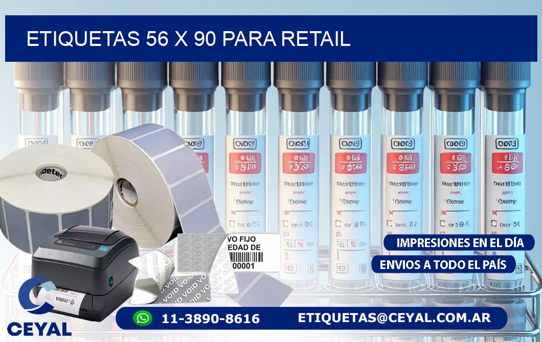 ETIQUETAS 56 x 90 PARA RETAIL