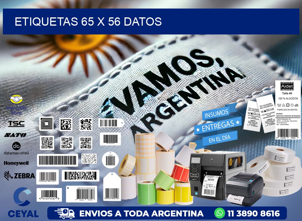 ETIQUETAS 65 x 56 DATOS