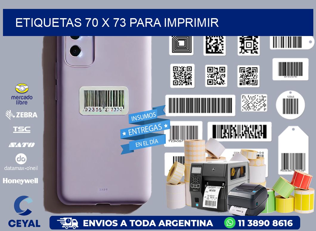 ETIQUETAS 70 x 73 PARA IMPRIMIR