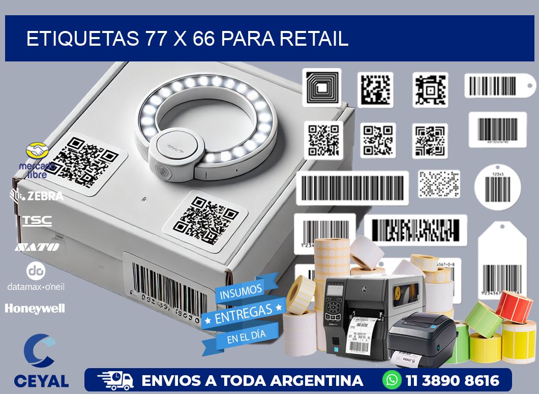 ETIQUETAS 77 x 66 PARA RETAIL