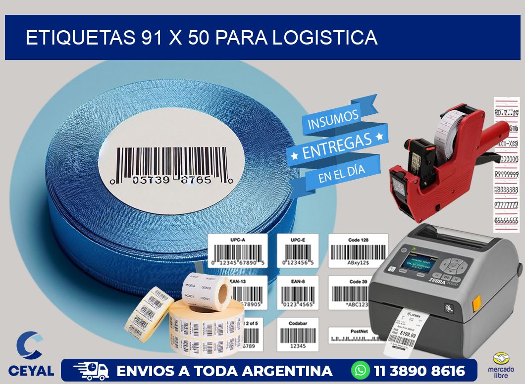 ETIQUETAS 91 x 50 PARA LOGISTICA