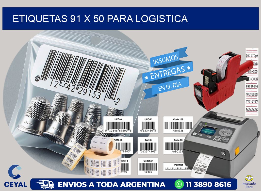 ETIQUETAS 91 x 50 PARA LOGISTICA