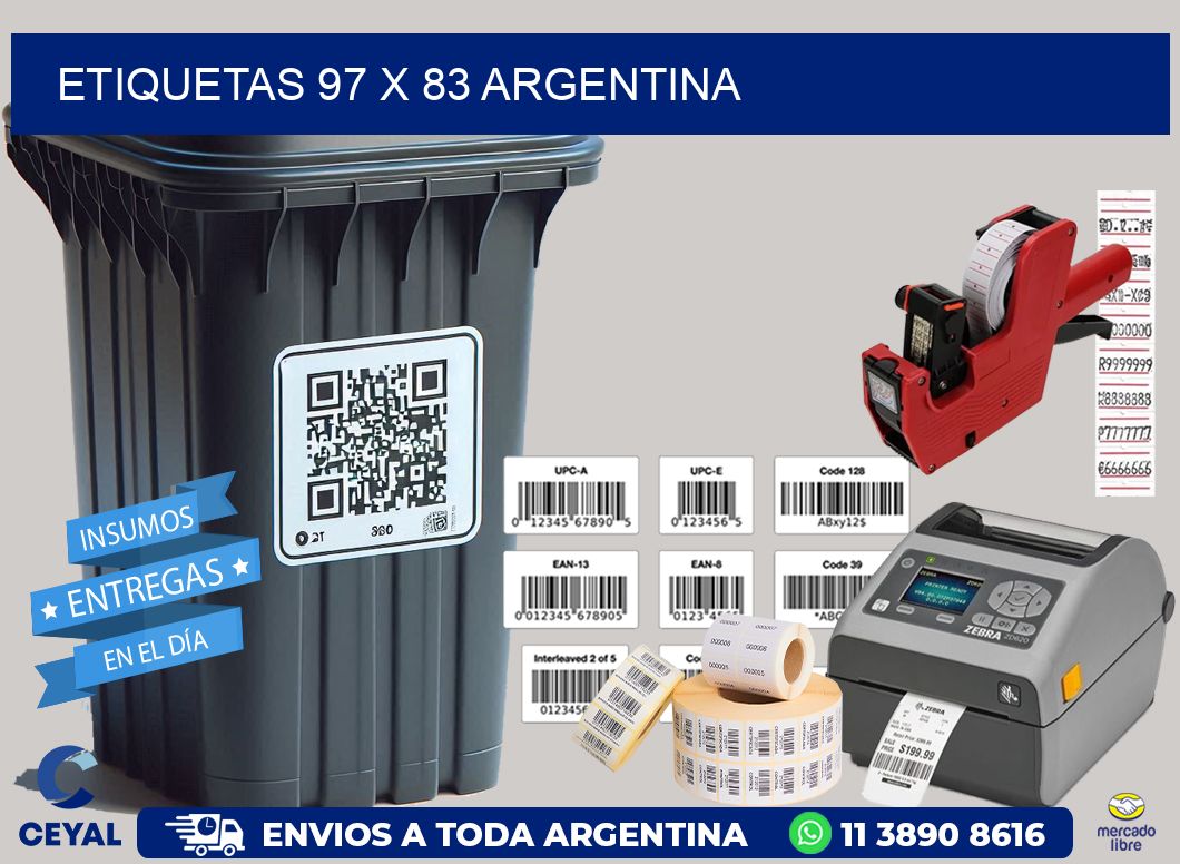 ETIQUETAS 97 x 83 ARGENTINA