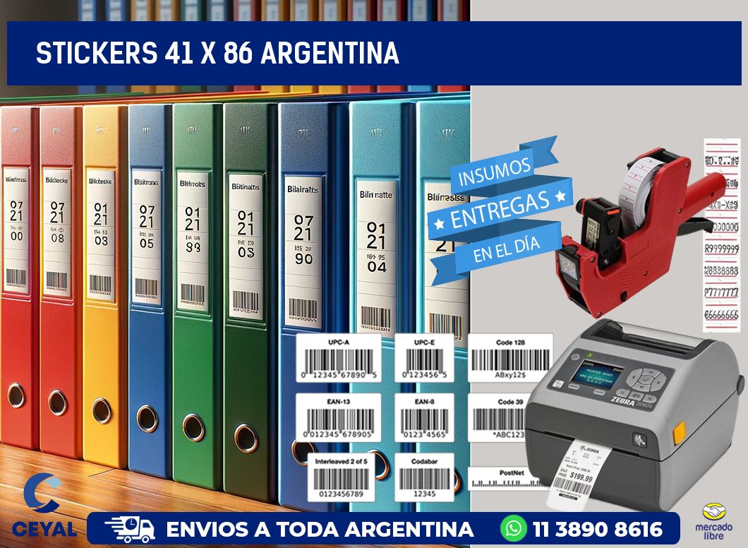 STICKERS 41 x 86 ARGENTINA