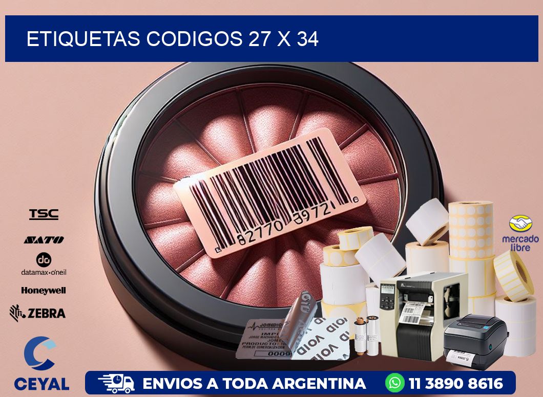 etiquetas codigos 27 x 34