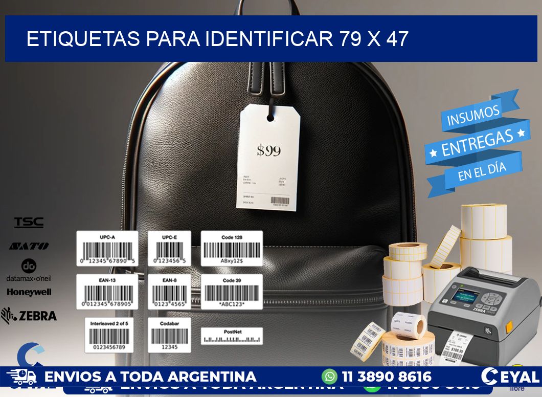 etiquetas para identificar 79 x 47