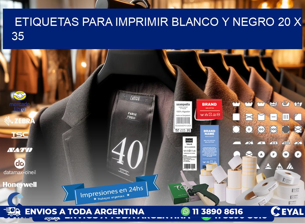 etiquetas para imprimir blanco y negro 20 x 35