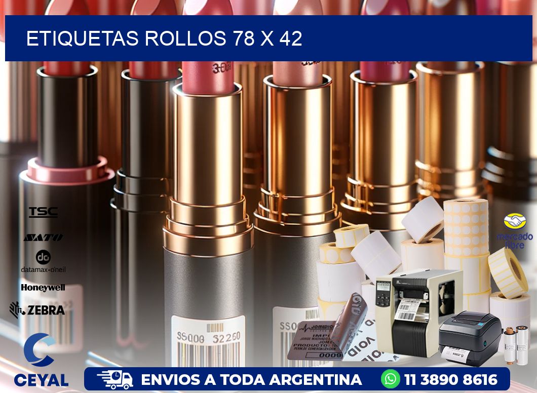 etiquetas rollos 78 x 42