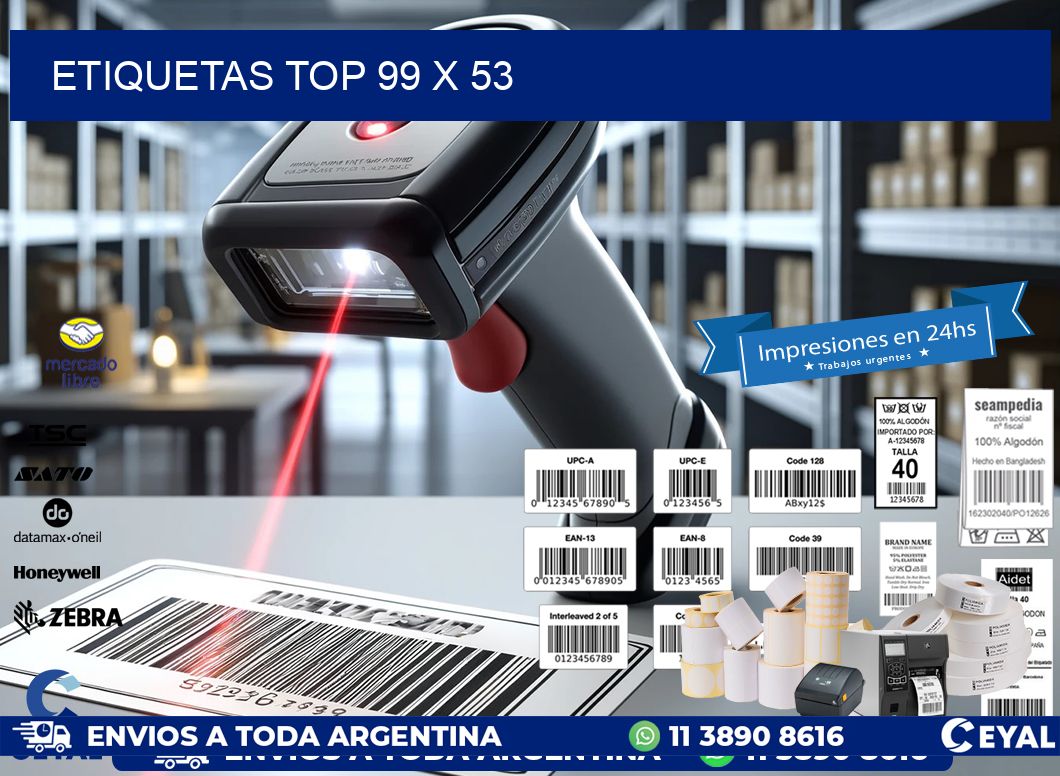 etiquetas top 99 x 53