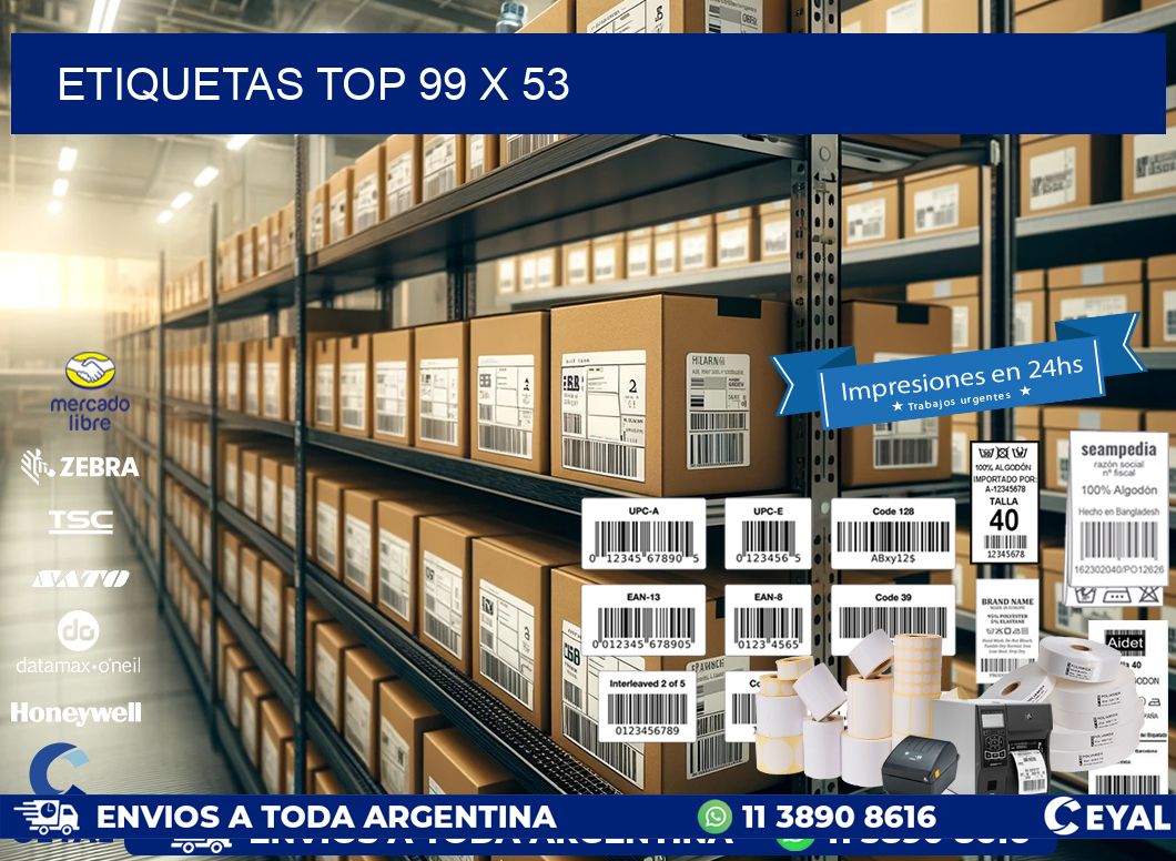 etiquetas top 99 x 53