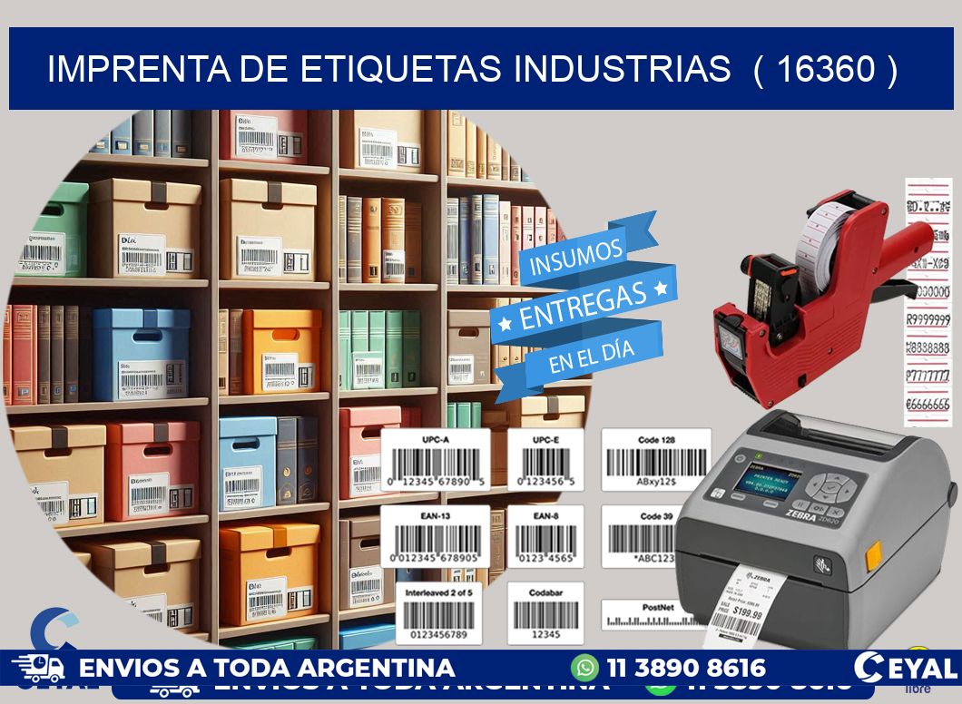 imprenta de etiquetas industrias  ( 16360 )