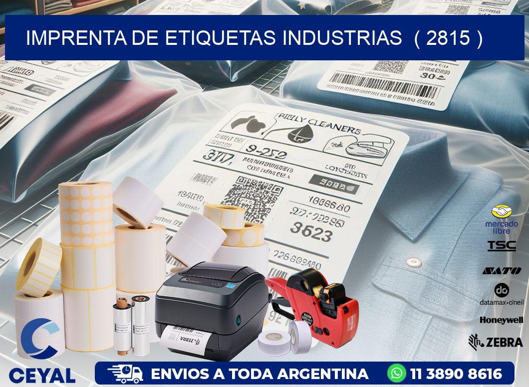 imprenta de etiquetas industrias  ( 2815 )