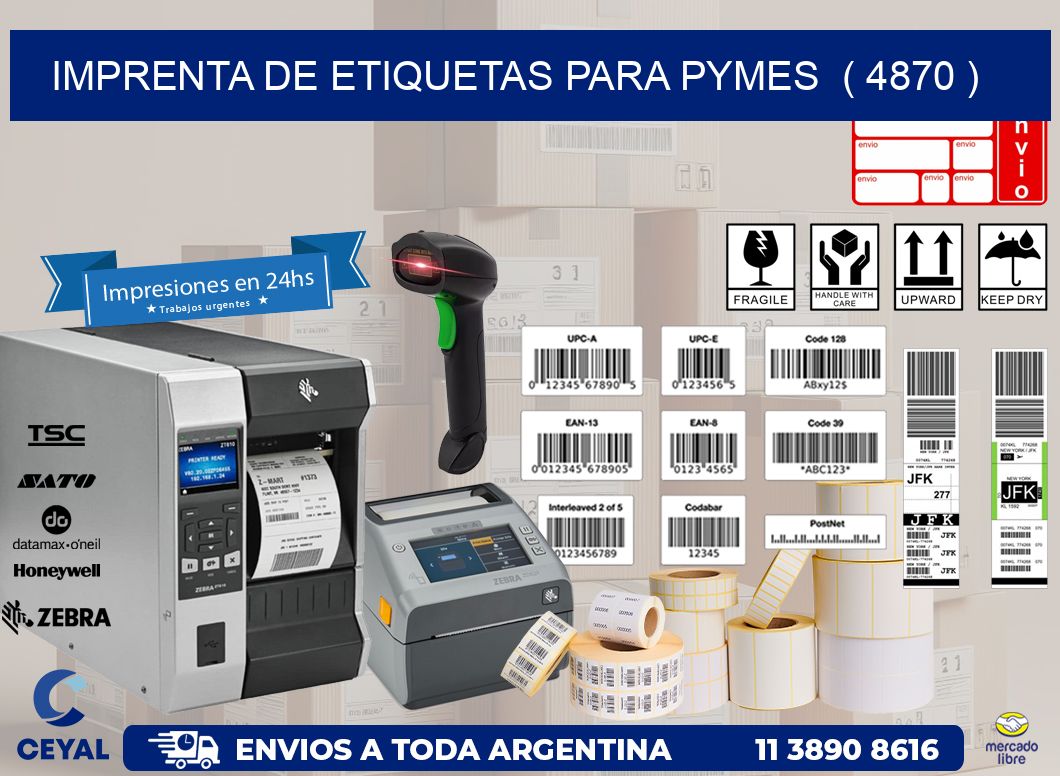 imprenta de etiquetas para pymes  ( 4870 )