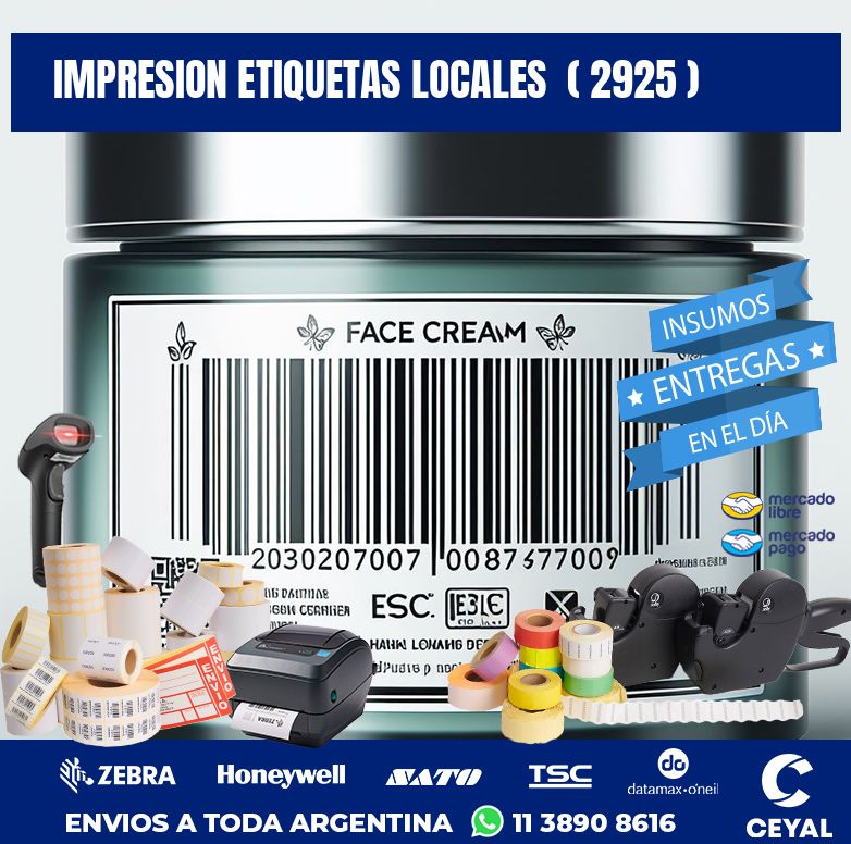 impresion etiquetas locales  ( 2925 )