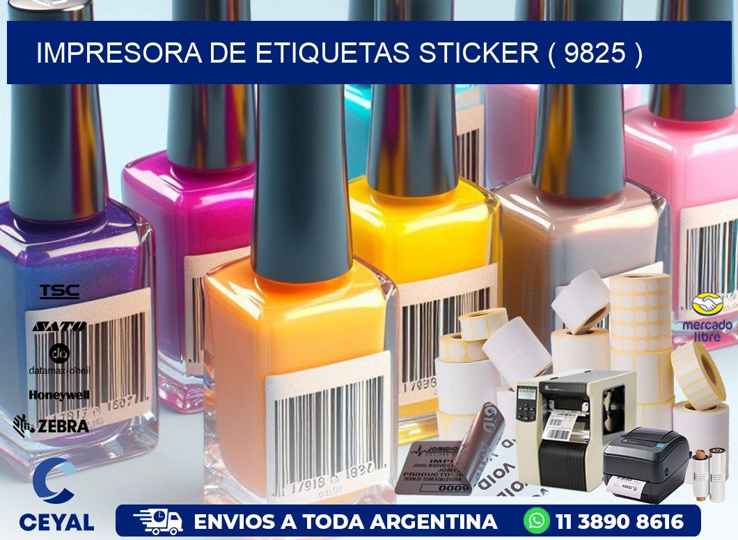 impresora de etiquetas sticker ( 9825 )