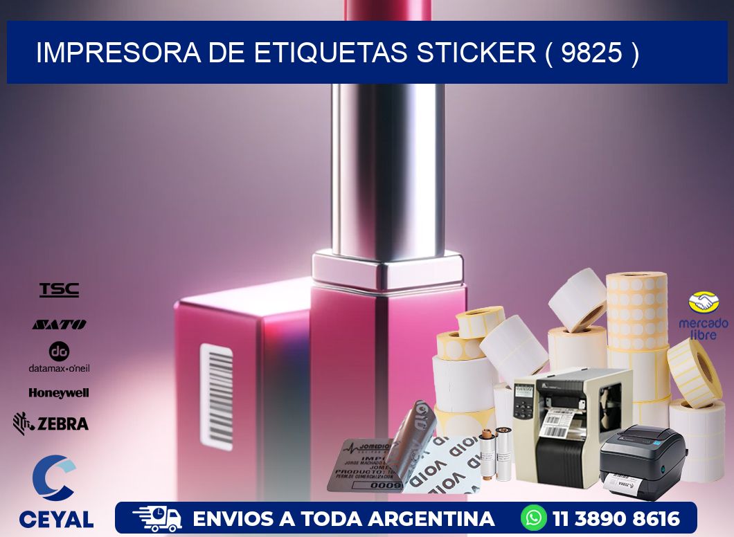 impresora de etiquetas sticker ( 9825 )