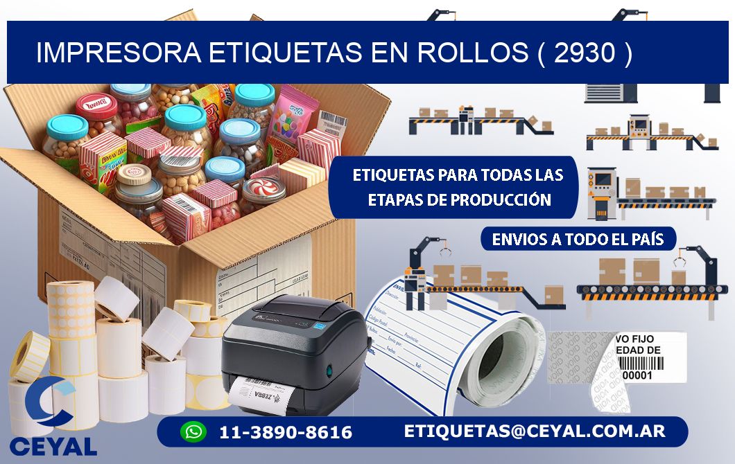 impresora etiquetas en rollos ( 2930 )