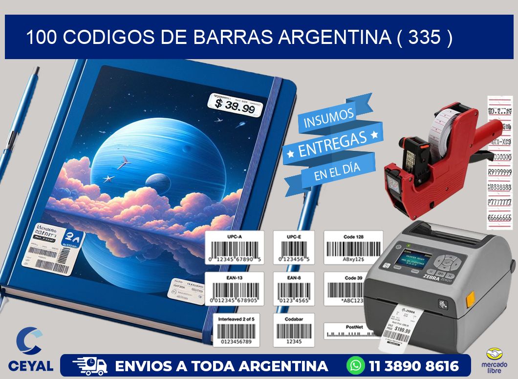 100 codigos de barras argentina ( 335 )