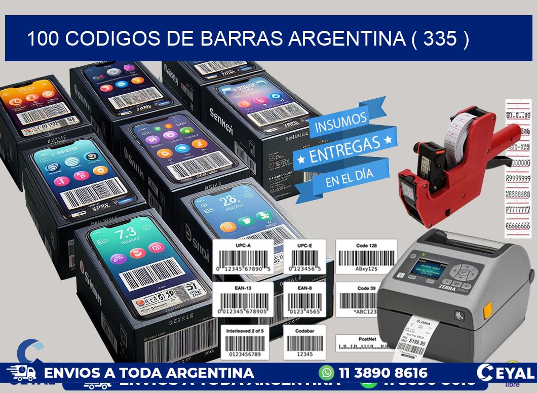 100 codigos de barras argentina ( 335 )