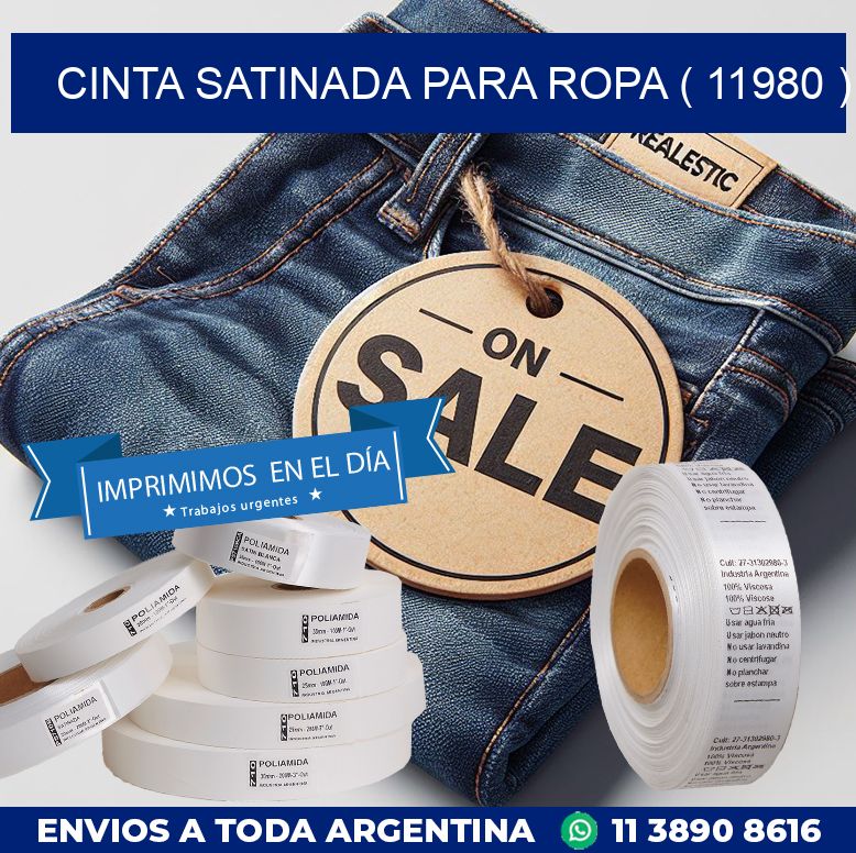 CINTA SATINADA PARA ROPA ( 11980 )