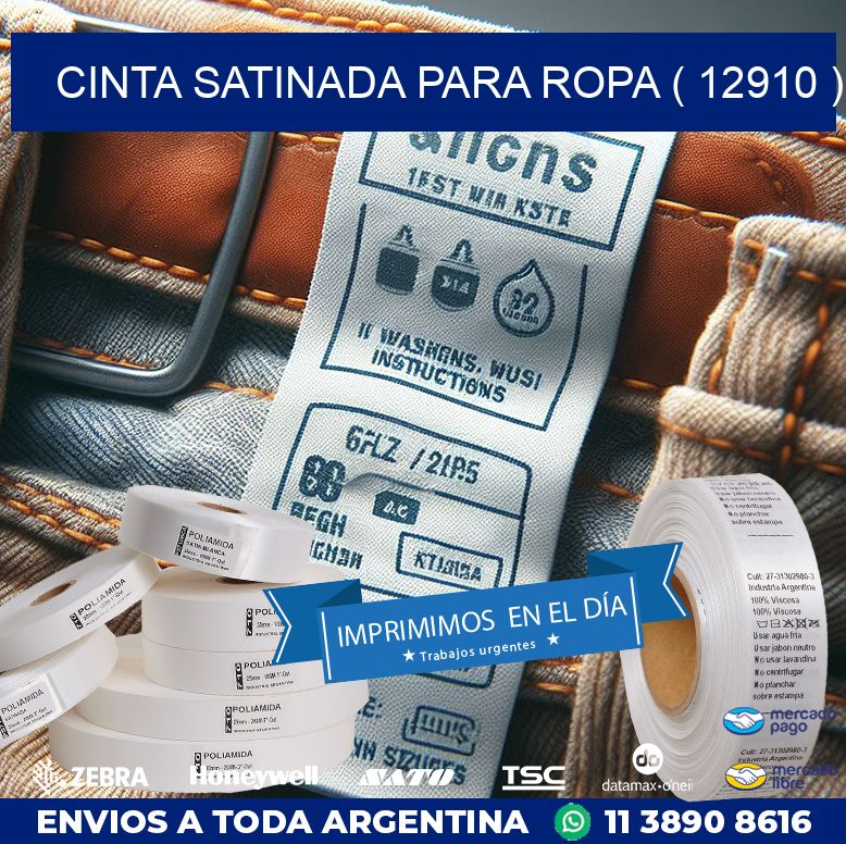 CINTA SATINADA PARA ROPA ( 12910 )