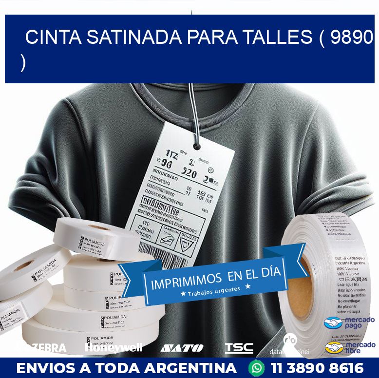 CINTA SATINADA PARA TALLES ( 9890 )