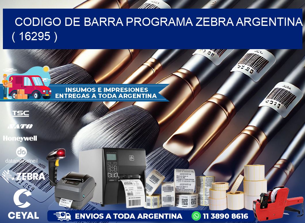 CODIGO DE BARRA PROGRAMA ZEBRA ARGENTINA ( 16295 )