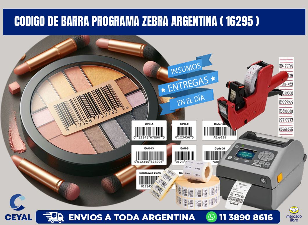 CODIGO DE BARRA PROGRAMA ZEBRA ARGENTINA ( 16295 )