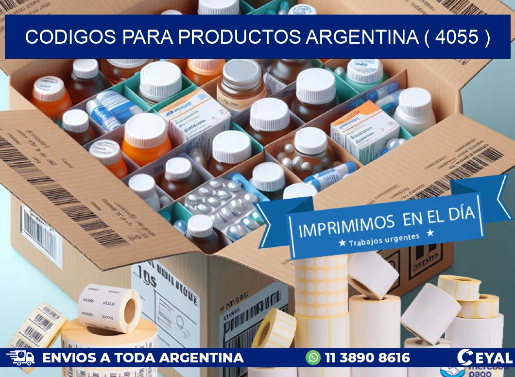CODIGOS PARA PRODUCTOS ARGENTINA ( 4055 )