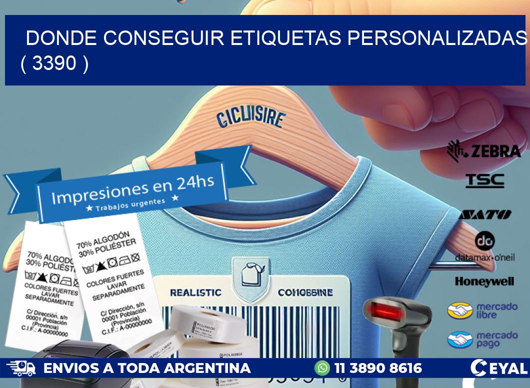 DONDE CONSEGUIR ETIQUETAS PERSONALIZADAS ( 3390 )