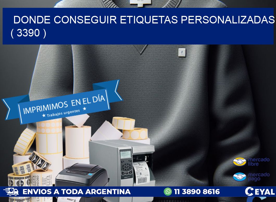 DONDE CONSEGUIR ETIQUETAS PERSONALIZADAS ( 3390 )