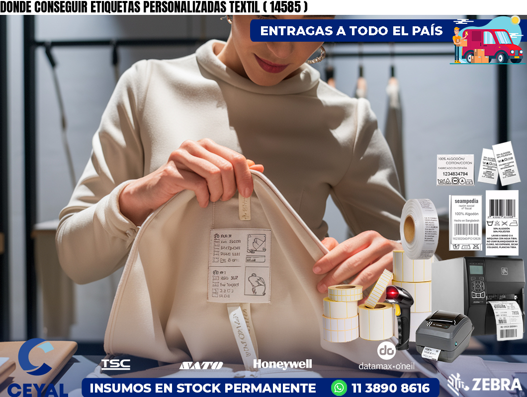 DONDE CONSEGUIR ETIQUETAS PERSONALIZADAS TEXTIL ( 14585 )