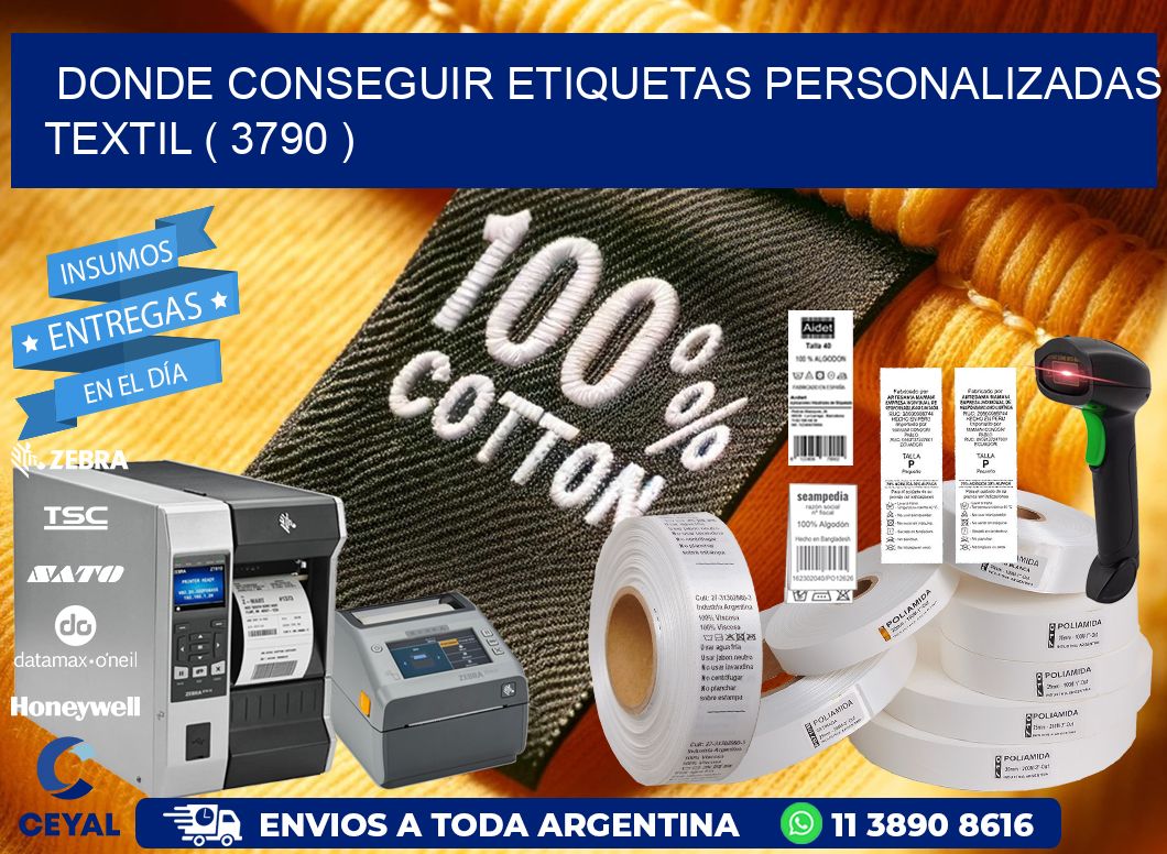 DONDE CONSEGUIR ETIQUETAS PERSONALIZADAS TEXTIL ( 3790 )