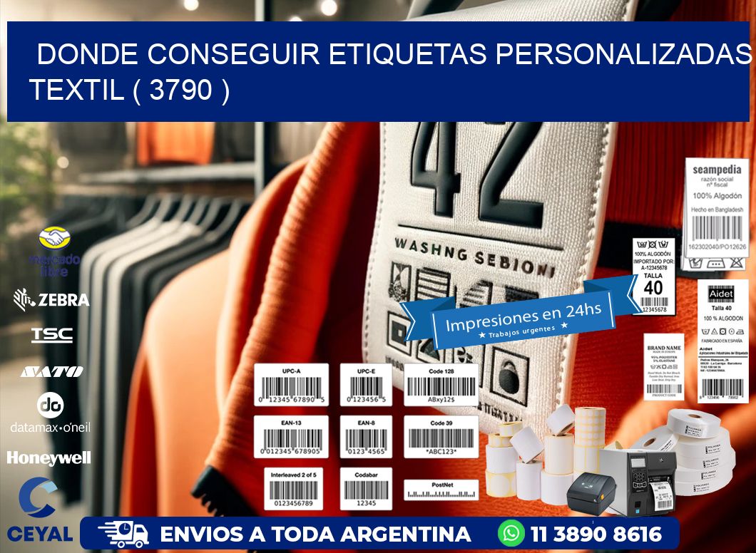 DONDE CONSEGUIR ETIQUETAS PERSONALIZADAS TEXTIL ( 3790 )