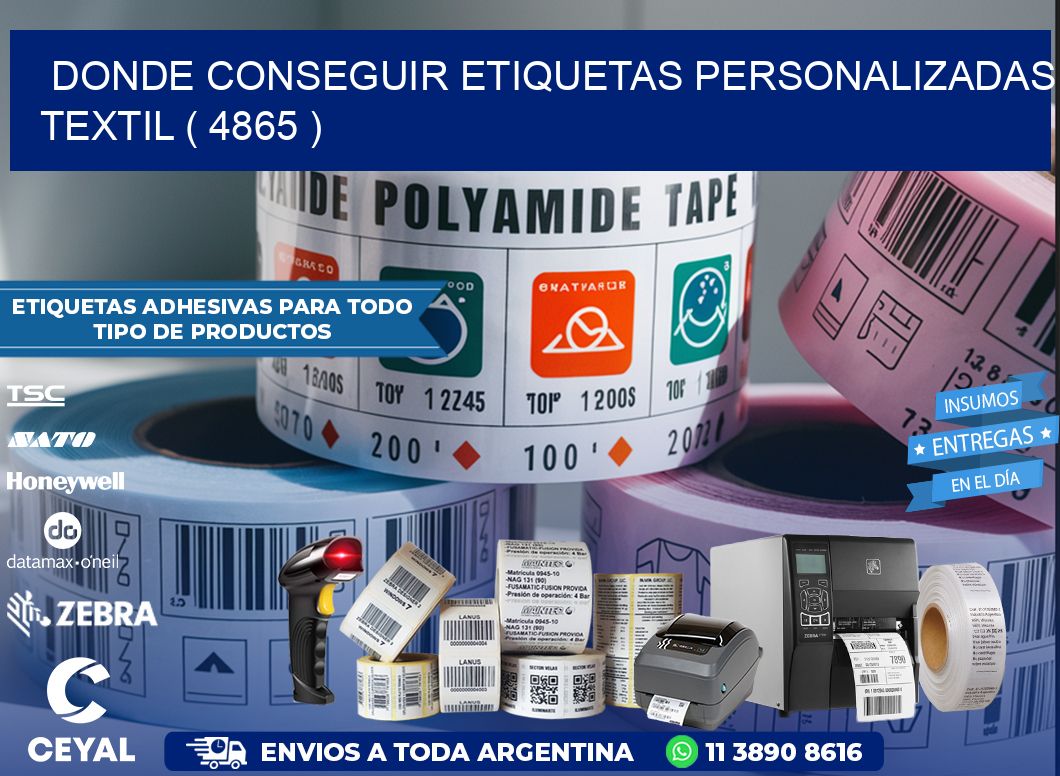 DONDE CONSEGUIR ETIQUETAS PERSONALIZADAS TEXTIL ( 4865 )