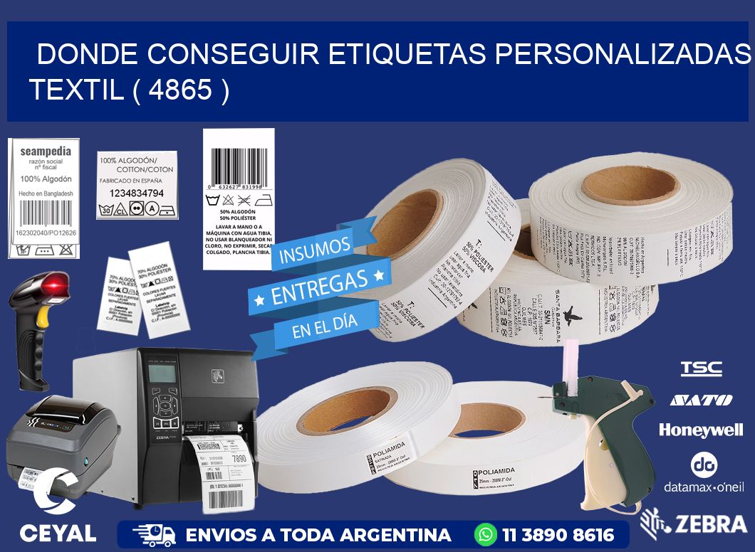 DONDE CONSEGUIR ETIQUETAS PERSONALIZADAS TEXTIL ( 4865 )
